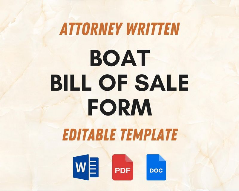 Boat (Vessel) Proof Of Sale Design Template Boat (Vessel) Proof Of Sale Design Template